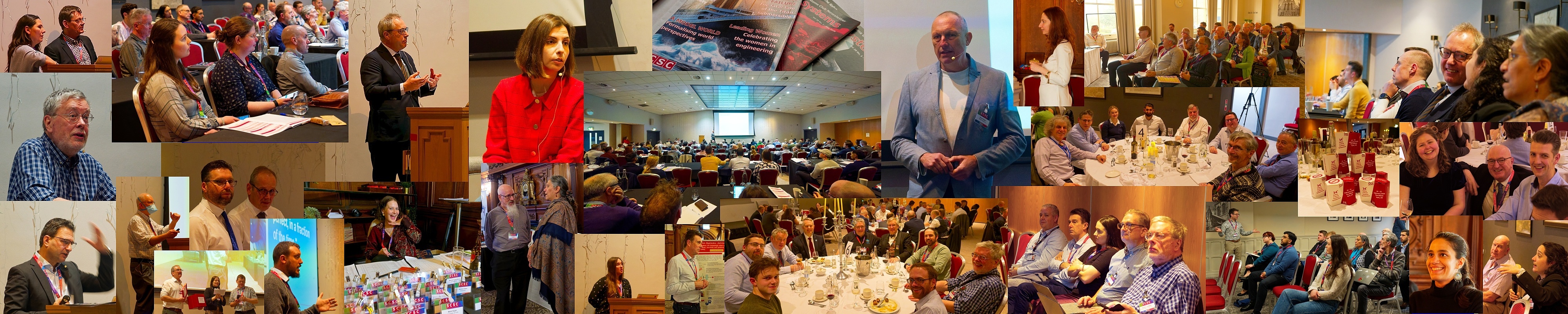 Composite images of a previous symposium