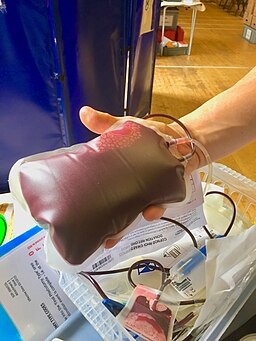 Blood donation bag